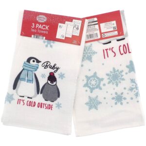 3PK XMAS T/TOWEL